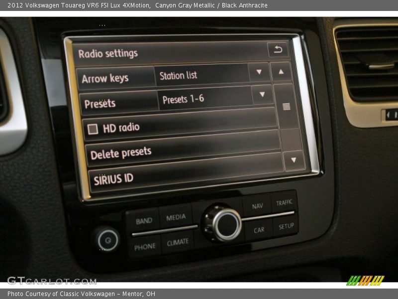 Canyon Gray Metallic / Black Anthracite 2012 Volkswagen Touareg VR6 FSI Lux 4XMotion
