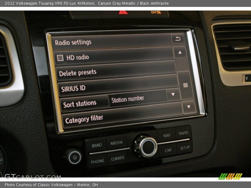 Canyon Gray Metallic / Black Anthracite 2012 Volkswagen Touareg VR6 FSI Lux 4XMotion