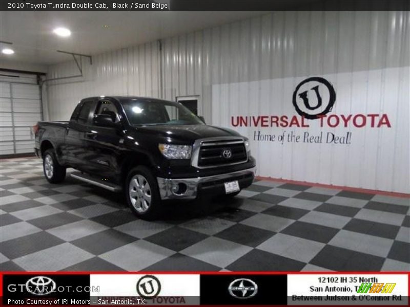 Black / Sand Beige 2010 Toyota Tundra Double Cab