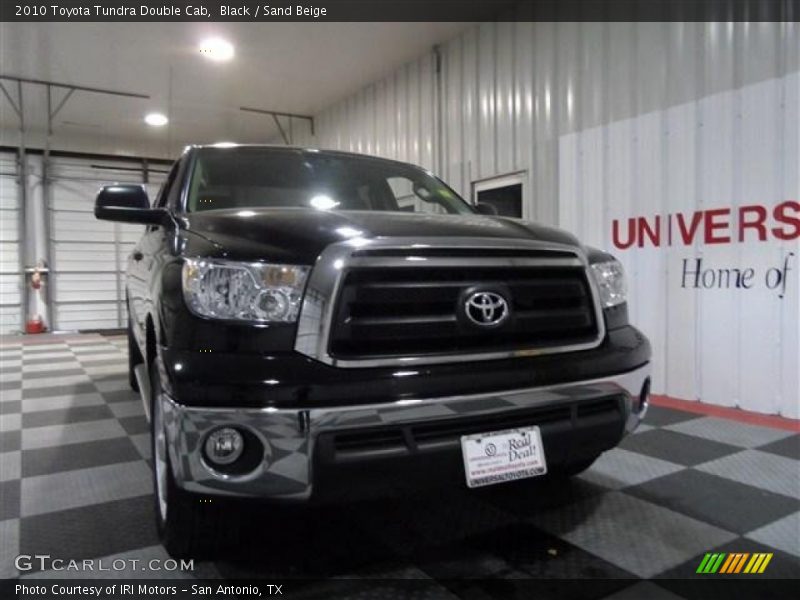 Black / Sand Beige 2010 Toyota Tundra Double Cab