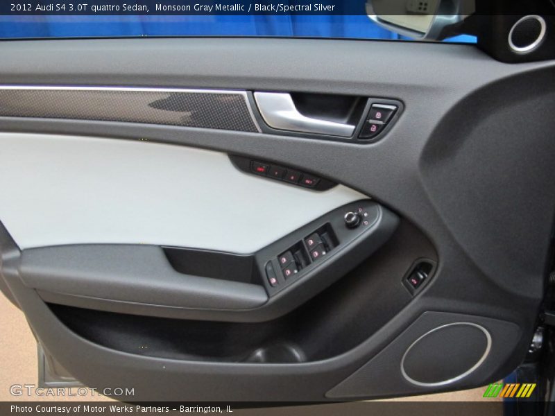 Monsoon Gray Metallic / Black/Spectral Silver 2012 Audi S4 3.0T quattro Sedan