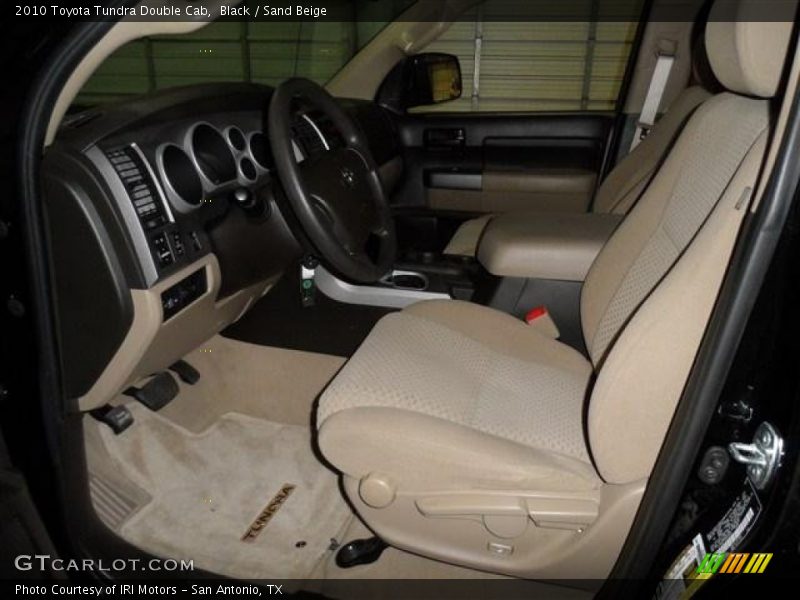 Black / Sand Beige 2010 Toyota Tundra Double Cab
