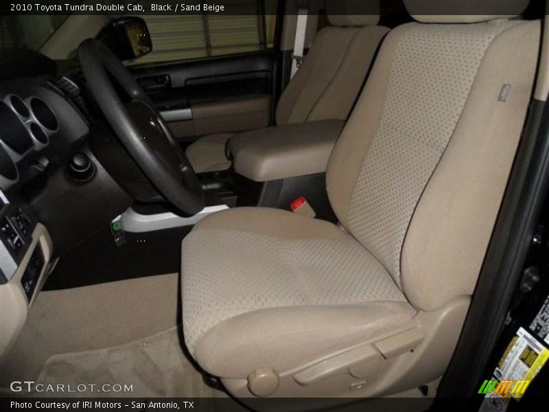 Black / Sand Beige 2010 Toyota Tundra Double Cab