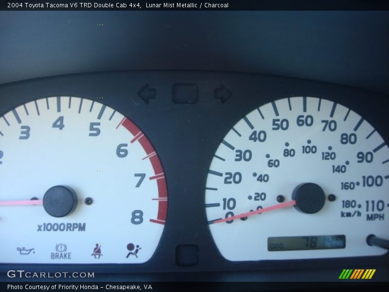 Lunar Mist Metallic / Charcoal 2004 Toyota Tacoma V6 TRD Double Cab 4x4