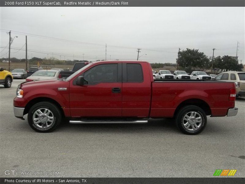 Redfire Metallic / Medium/Dark Flint 2008 Ford F150 XLT SuperCab