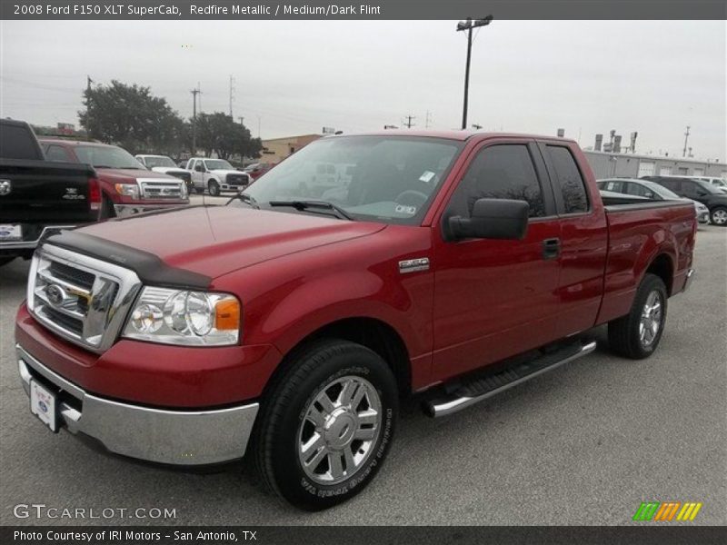 Redfire Metallic / Medium/Dark Flint 2008 Ford F150 XLT SuperCab