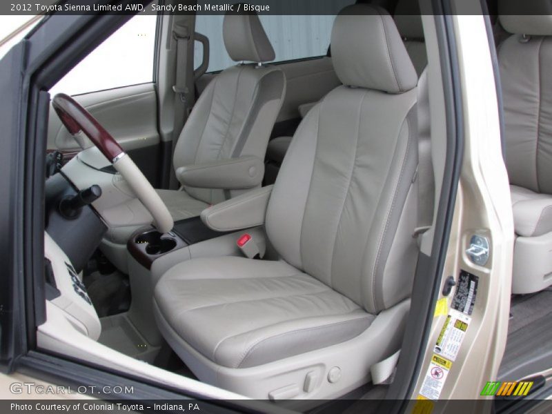 Sandy Beach Metallic / Bisque 2012 Toyota Sienna Limited AWD