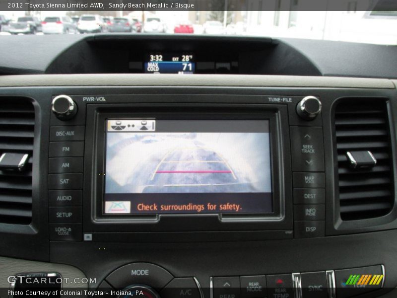 Sandy Beach Metallic / Bisque 2012 Toyota Sienna Limited AWD