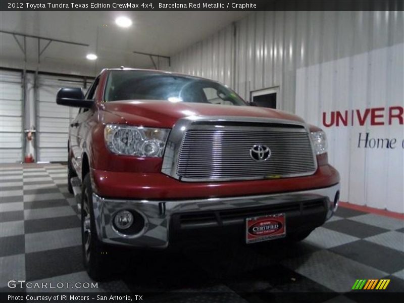 Barcelona Red Metallic / Graphite 2012 Toyota Tundra Texas Edition CrewMax 4x4