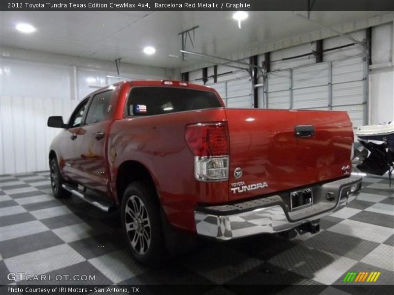 Barcelona Red Metallic / Graphite 2012 Toyota Tundra Texas Edition CrewMax 4x4