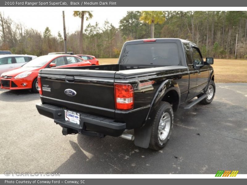 Black / Medium Dark Flint 2010 Ford Ranger Sport SuperCab