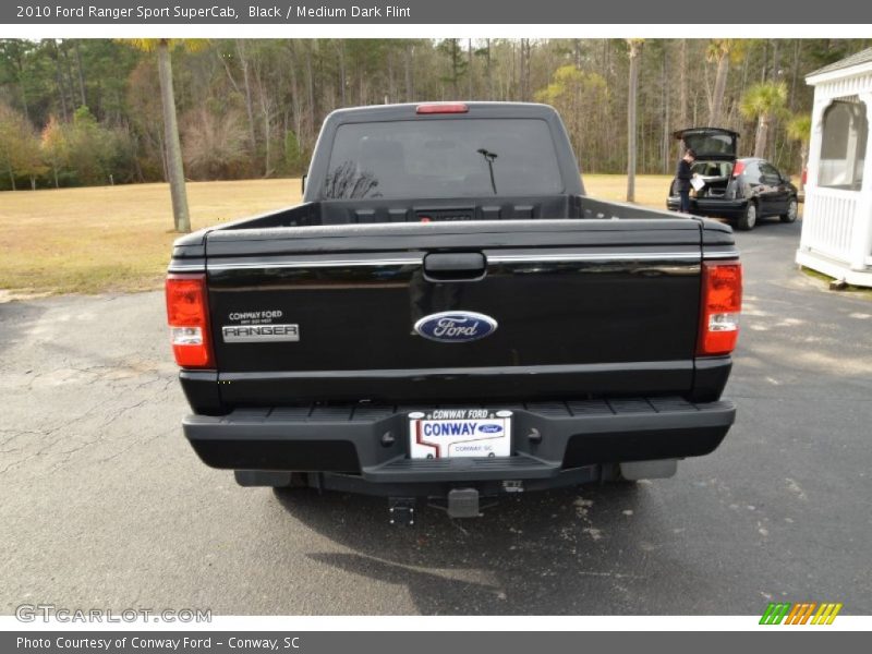 Black / Medium Dark Flint 2010 Ford Ranger Sport SuperCab