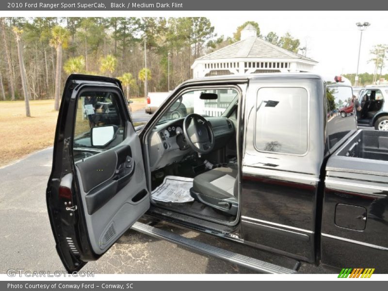 Black / Medium Dark Flint 2010 Ford Ranger Sport SuperCab
