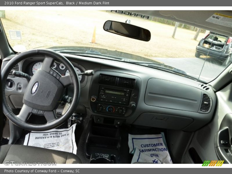 Black / Medium Dark Flint 2010 Ford Ranger Sport SuperCab