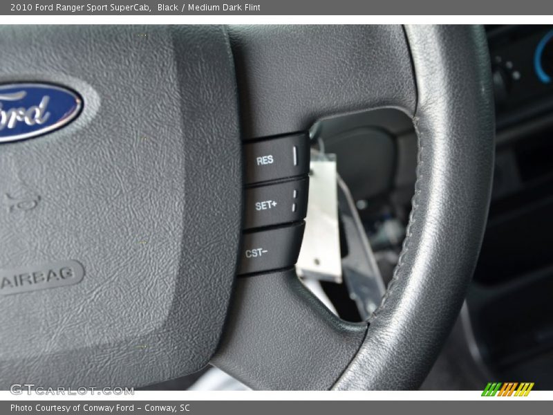 Black / Medium Dark Flint 2010 Ford Ranger Sport SuperCab