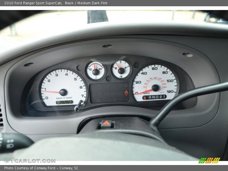 Black / Medium Dark Flint 2010 Ford Ranger Sport SuperCab