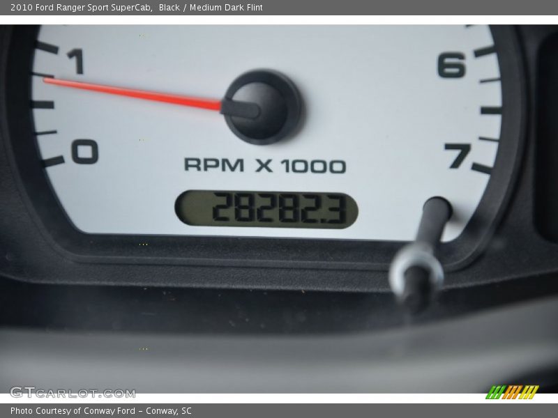 Black / Medium Dark Flint 2010 Ford Ranger Sport SuperCab