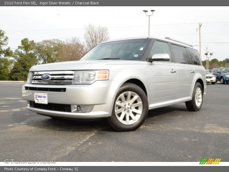 Ingot Silver Metallic / Charcoal Black 2010 Ford Flex SEL