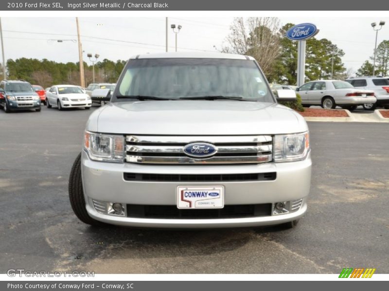 Ingot Silver Metallic / Charcoal Black 2010 Ford Flex SEL