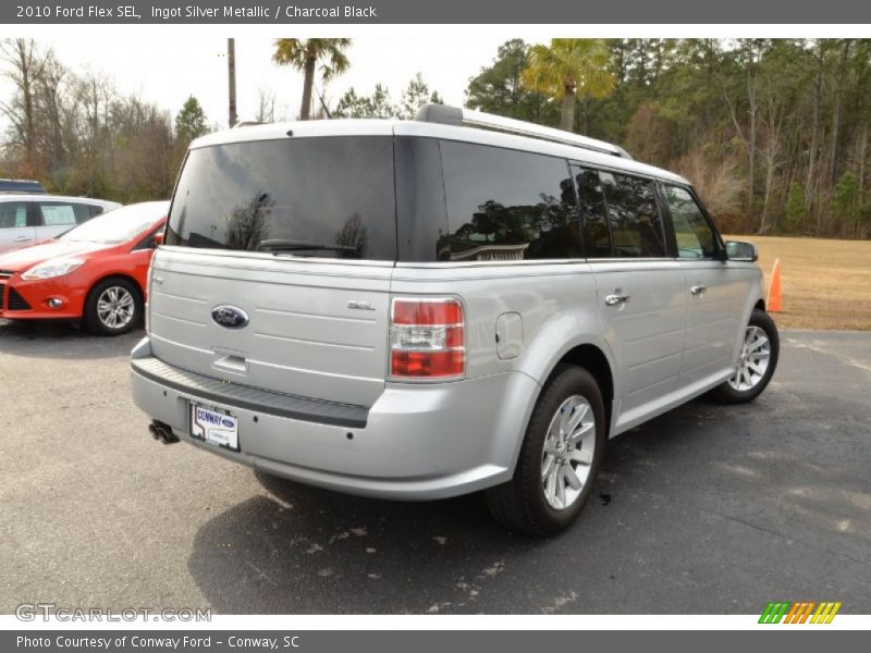 Ingot Silver Metallic / Charcoal Black 2010 Ford Flex SEL