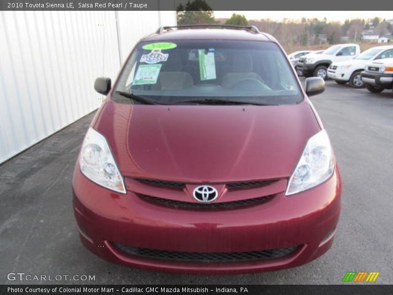 Salsa Red Pearl / Taupe 2010 Toyota Sienna LE
