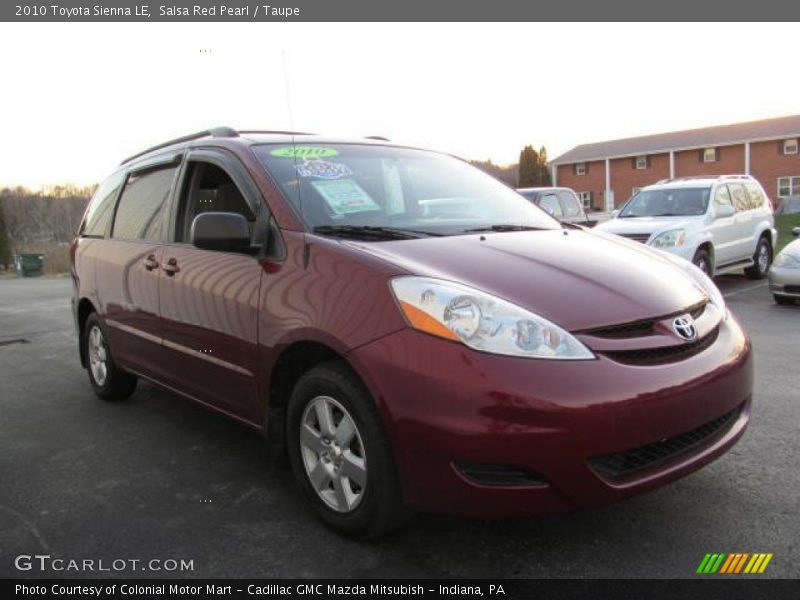 Salsa Red Pearl / Taupe 2010 Toyota Sienna LE