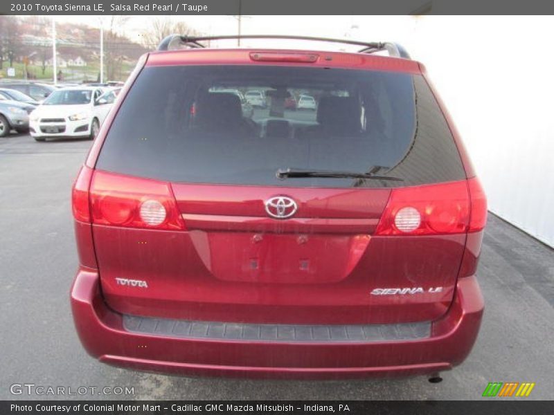 Salsa Red Pearl / Taupe 2010 Toyota Sienna LE