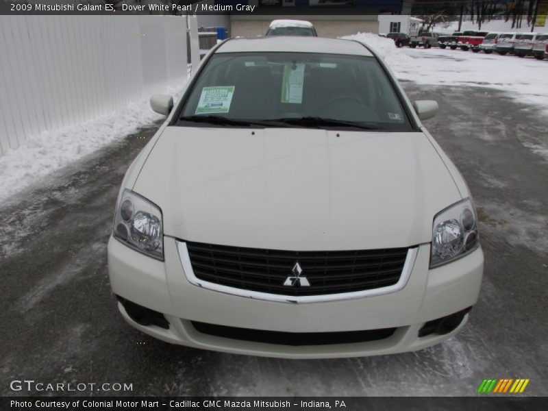 Dover White Pearl / Medium Gray 2009 Mitsubishi Galant ES