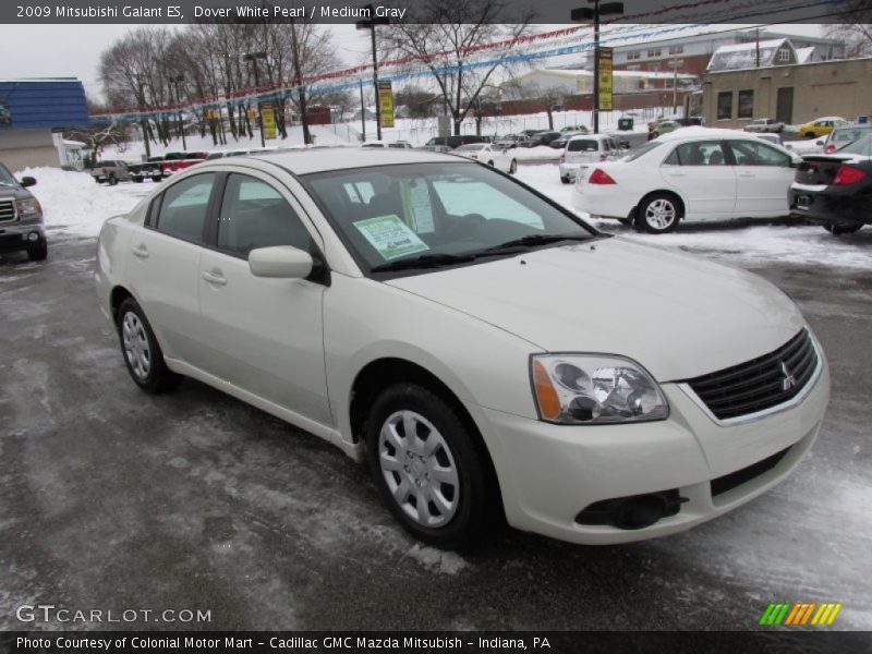 Dover White Pearl / Medium Gray 2009 Mitsubishi Galant ES