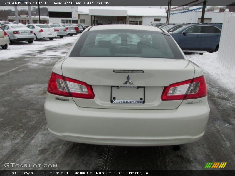 Dover White Pearl / Medium Gray 2009 Mitsubishi Galant ES