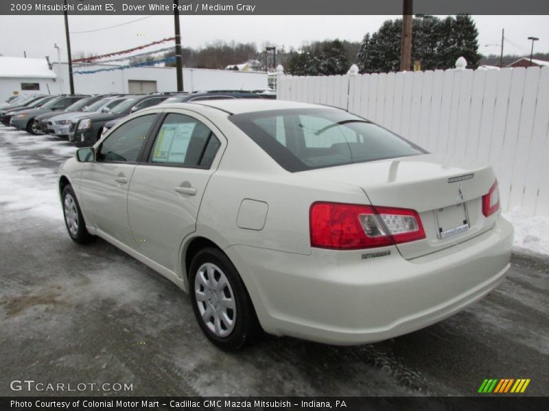 Dover White Pearl / Medium Gray 2009 Mitsubishi Galant ES