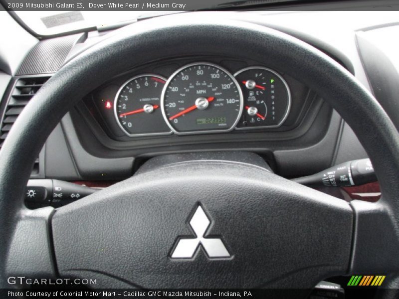 Dover White Pearl / Medium Gray 2009 Mitsubishi Galant ES