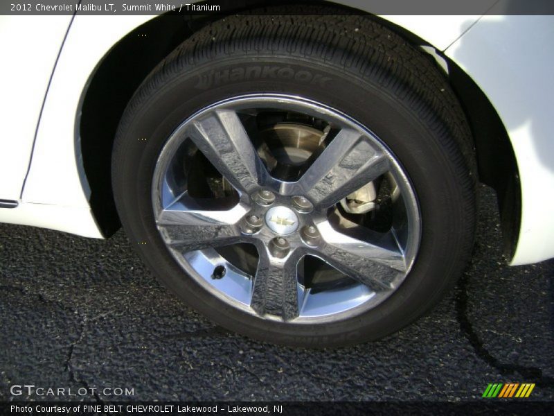 Summit White / Titanium 2012 Chevrolet Malibu LT