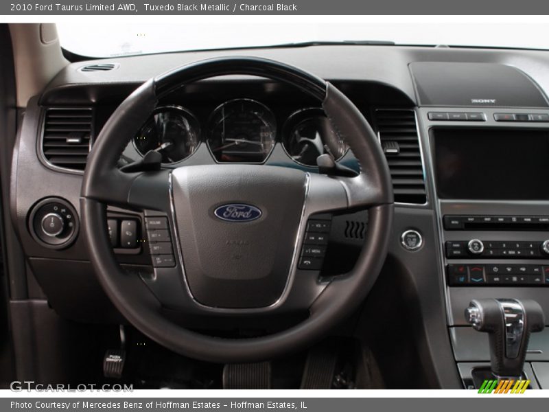 Tuxedo Black Metallic / Charcoal Black 2010 Ford Taurus Limited AWD