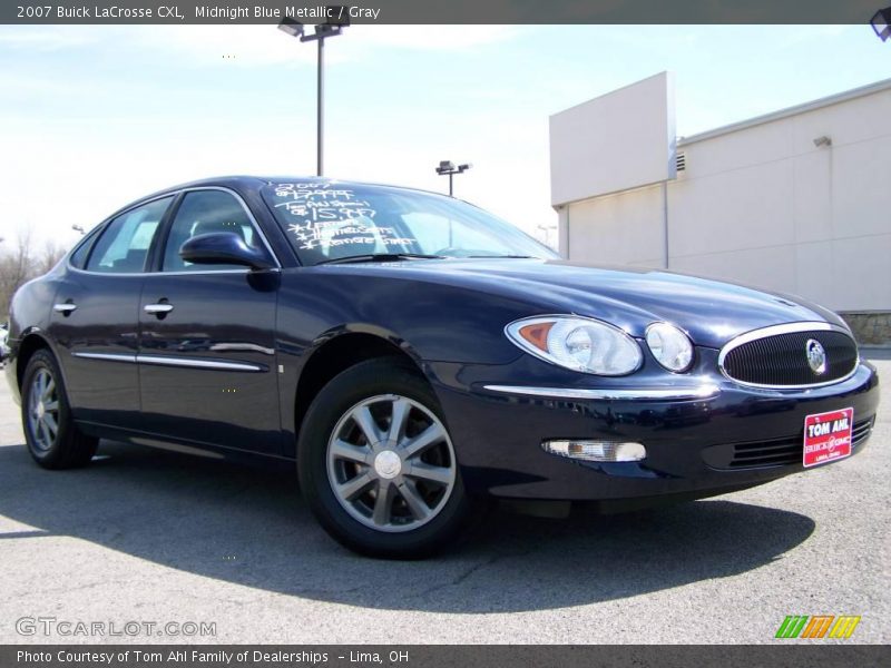 Midnight Blue Metallic / Gray 2007 Buick LaCrosse CXL
