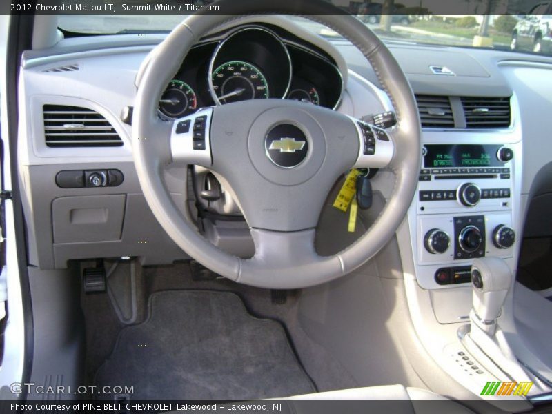 Summit White / Titanium 2012 Chevrolet Malibu LT