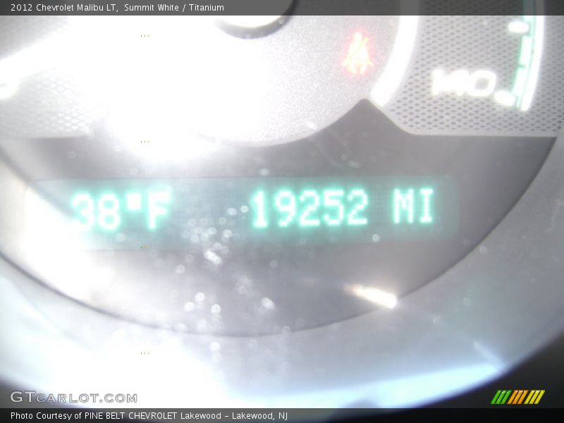 Summit White / Titanium 2012 Chevrolet Malibu LT