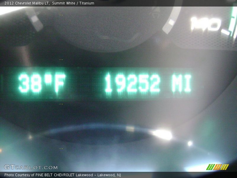 Summit White / Titanium 2012 Chevrolet Malibu LT