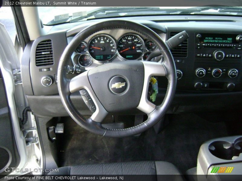 Summit White / Titanium 2012 Chevrolet Malibu LT