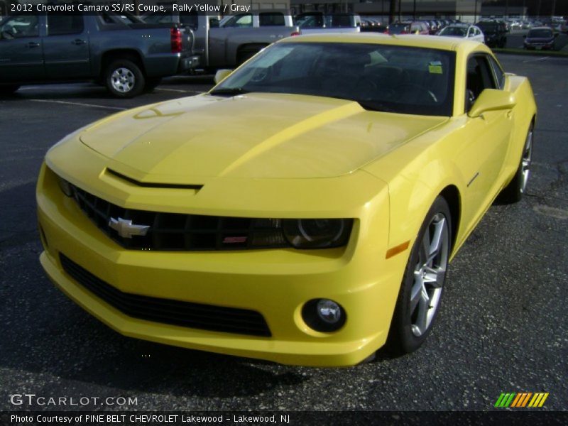Rally Yellow / Gray 2012 Chevrolet Camaro SS/RS Coupe