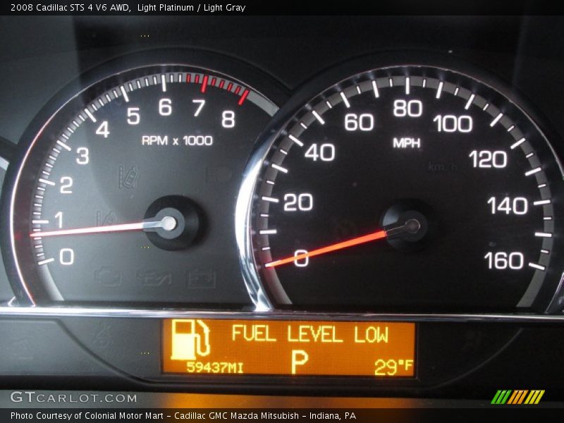 Light Platinum / Light Gray 2008 Cadillac STS 4 V6 AWD
