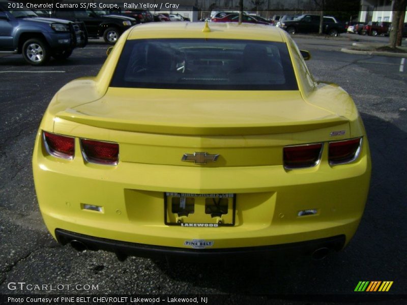 Rally Yellow / Gray 2012 Chevrolet Camaro SS/RS Coupe