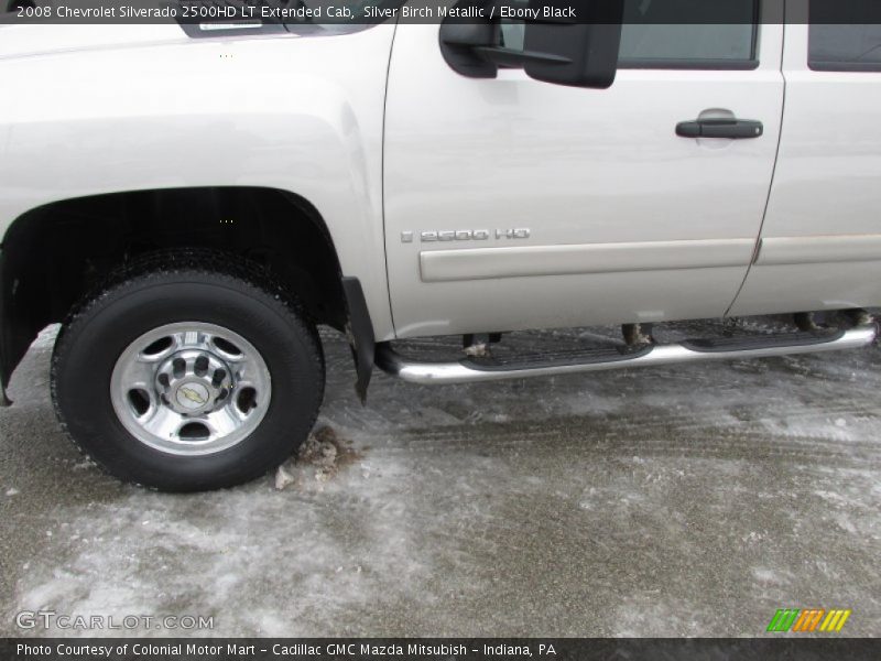 Silver Birch Metallic / Ebony Black 2008 Chevrolet Silverado 2500HD LT Extended Cab