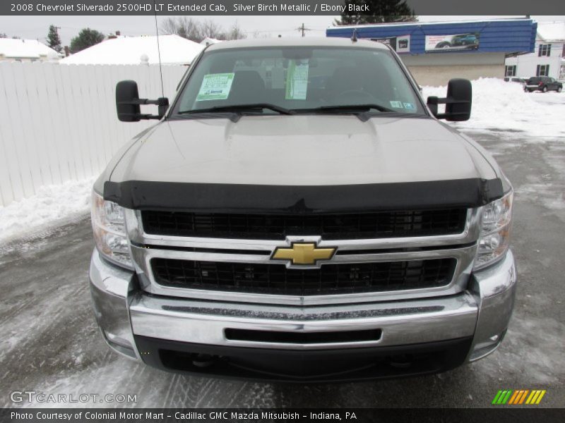 Silver Birch Metallic / Ebony Black 2008 Chevrolet Silverado 2500HD LT Extended Cab