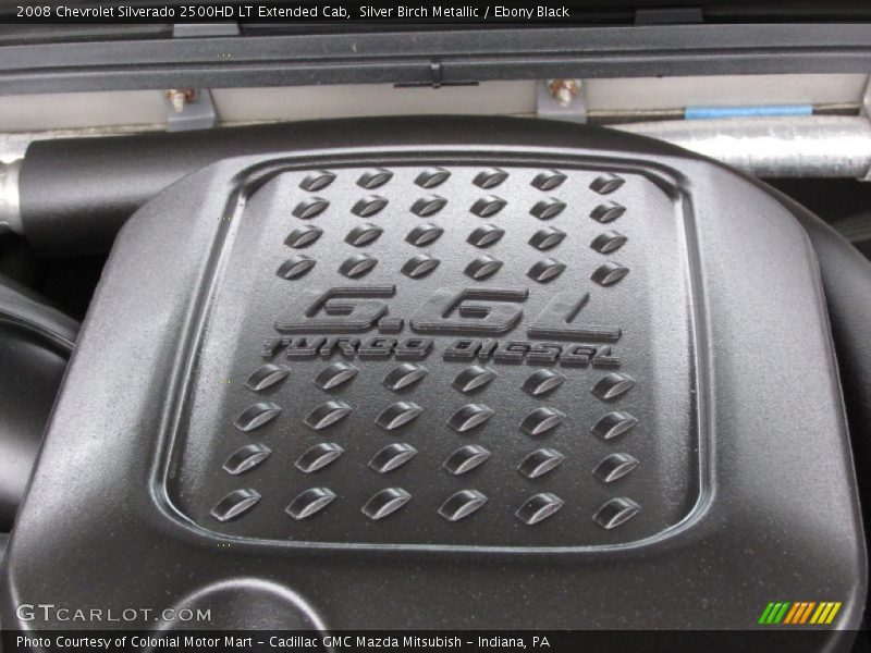 Silver Birch Metallic / Ebony Black 2008 Chevrolet Silverado 2500HD LT Extended Cab