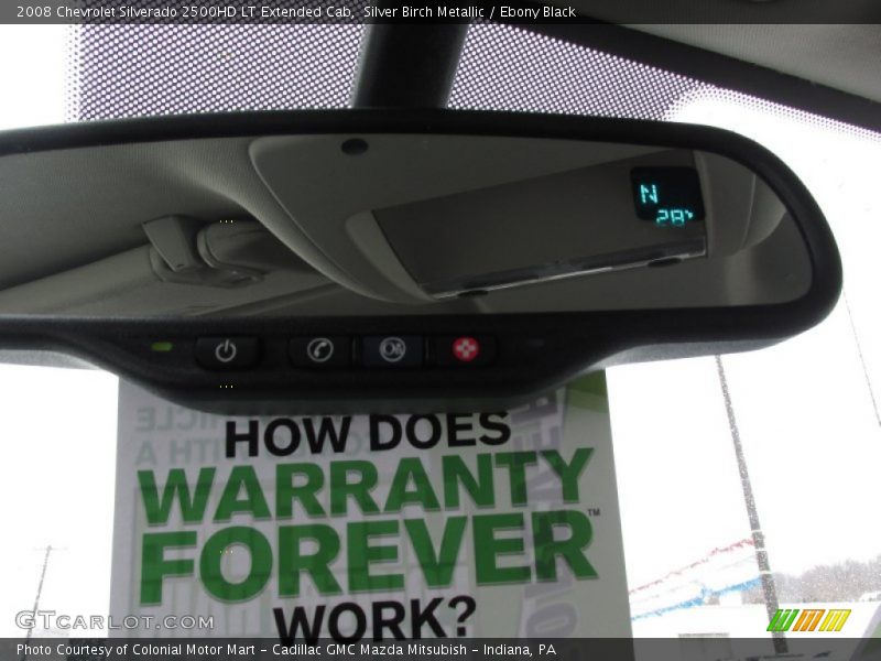 Silver Birch Metallic / Ebony Black 2008 Chevrolet Silverado 2500HD LT Extended Cab