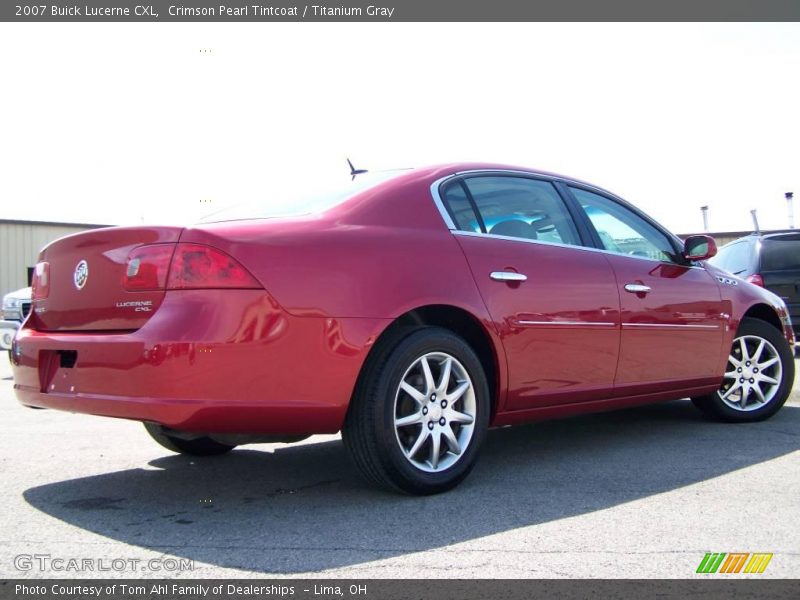 Crimson Pearl Tintcoat / Titanium Gray 2007 Buick Lucerne CXL