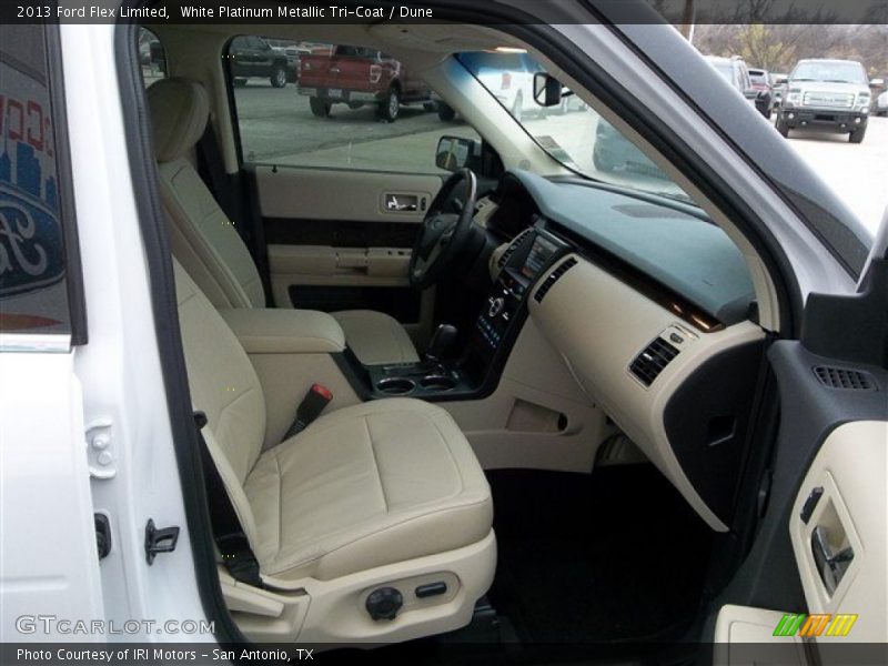 White Platinum Metallic Tri-Coat / Dune 2013 Ford Flex Limited