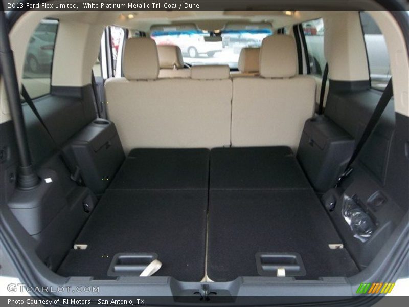 White Platinum Metallic Tri-Coat / Dune 2013 Ford Flex Limited