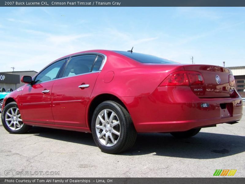 Crimson Pearl Tintcoat / Titanium Gray 2007 Buick Lucerne CXL